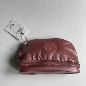 Kipling nylon Multi keeper Large cosmetic case With Zip Bottom Metallic rust